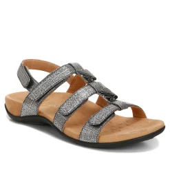 Amber Metallic Adjustable Sandal
