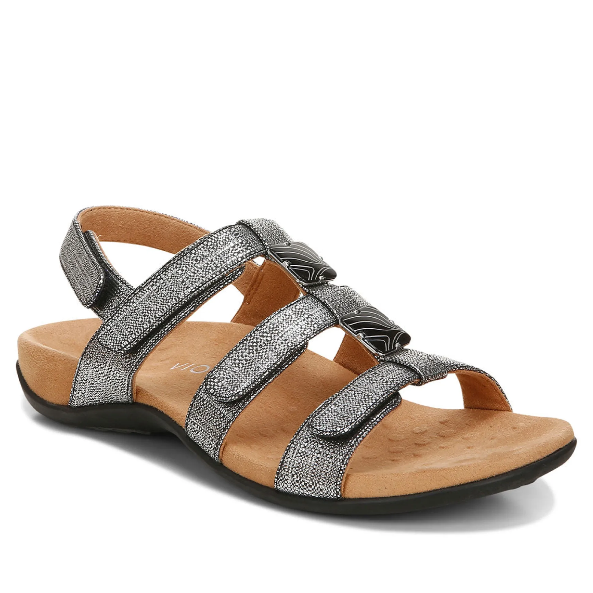 Amber Metallic Adjustable Sandal