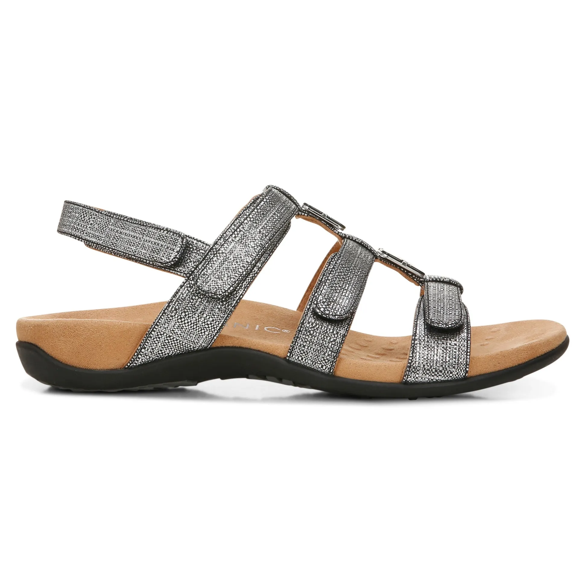 Amber Metallic Adjustable Sandal