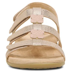 Amber Metallic Adjustable Sandal