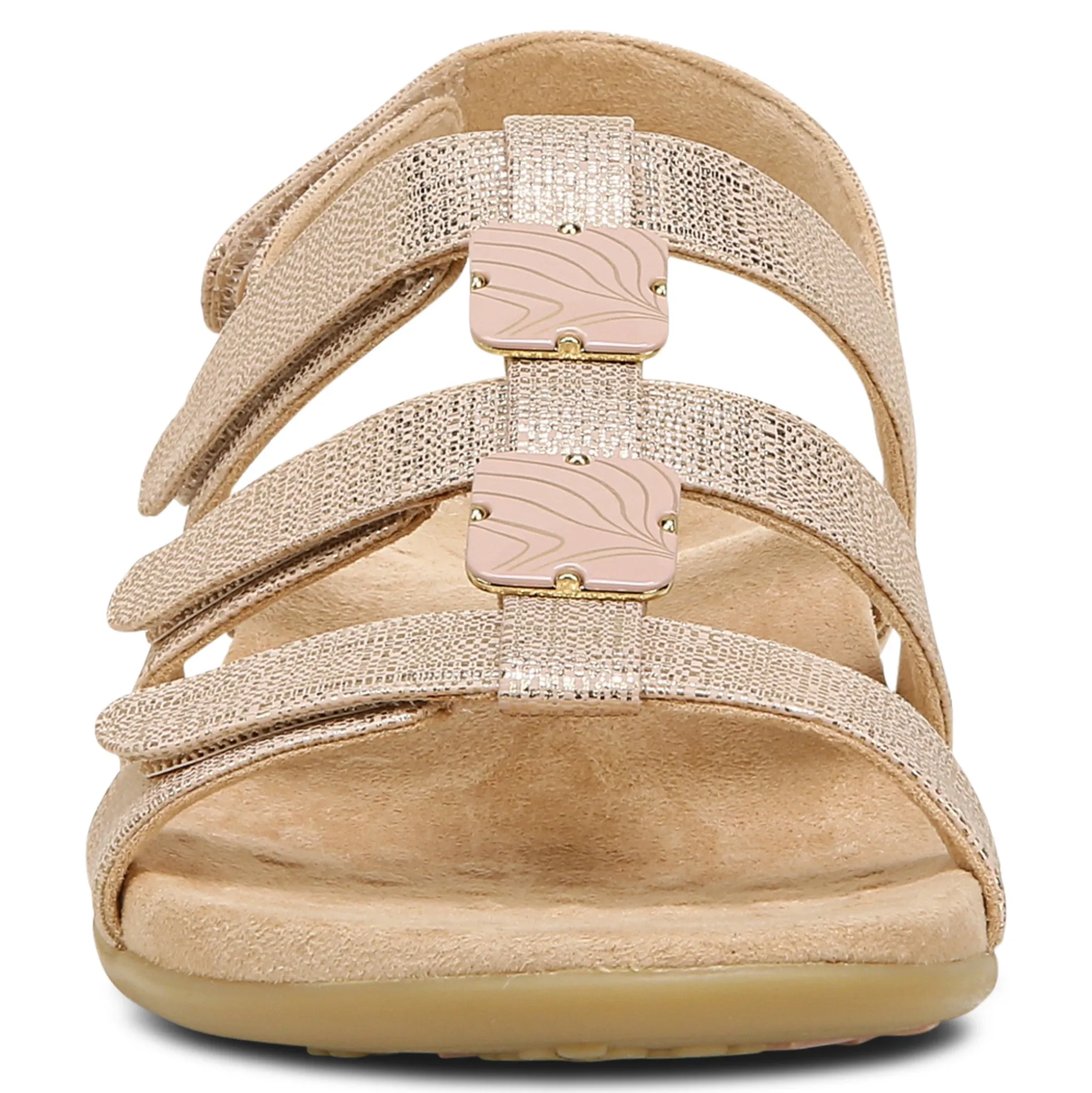 Amber Metallic Adjustable Sandal